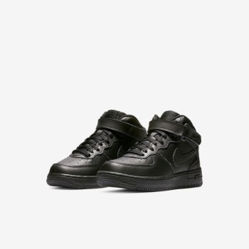 Nike Force 1 Mid - Fiatalabb Gyerek Utcai Cipő - Fekete/Fekete